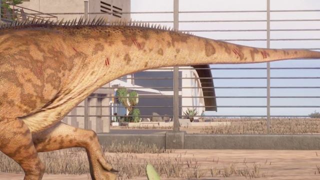 T-REX Vs Carcharodontosaurus - Jurassic World Evolution 2