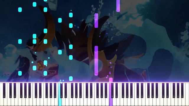 Genshin Impact Update 1.5 PV OST - Beneath the Light of Jadeite | [Piano Cover] (Synthesia)「ピアノ」 смотреть онлайн
