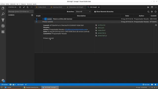 Visual Studio Code ? Review [07.- Integración con git] смотреть онлайн