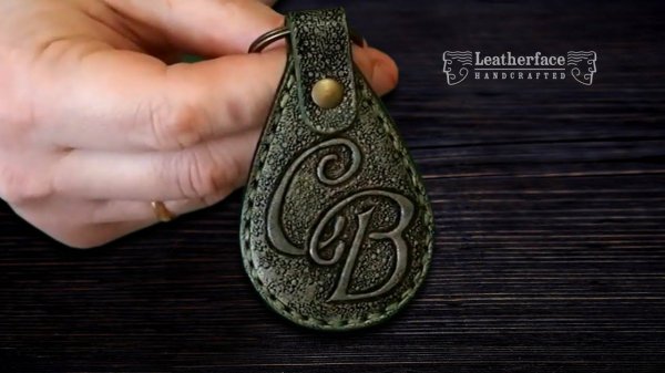 Брелок из кожи своими руками | Работа с кожей