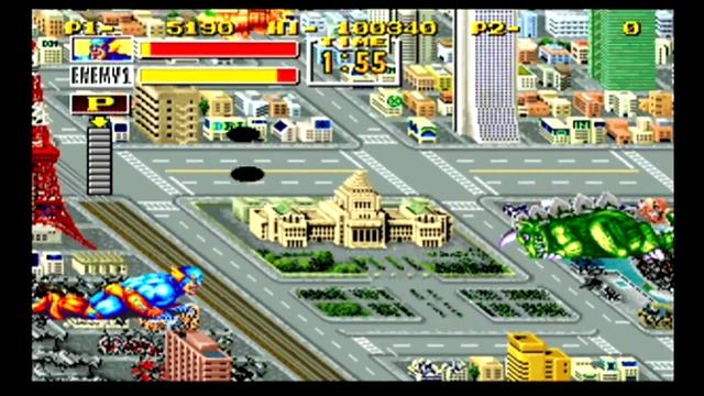 King Of The Monsters - Neo Geo Arcade Gameplay - SNK 1991 HD смотреть онлайн