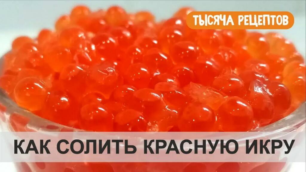 Как солить КРАСНУЮ ИКРУ