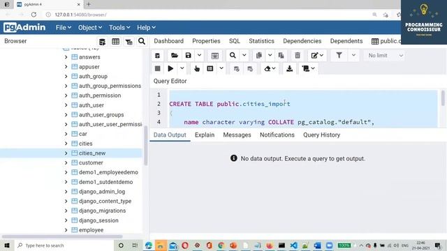 Import and export data in POSTGRESQL | SQL developer | SQL tutorials | SQL DB CSV import смотреть онлайн