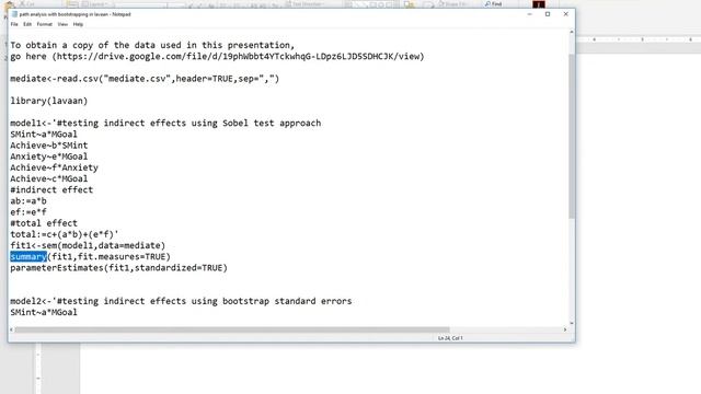 Path analysis with Lavaan: Obtaining bootstrap standard errors for testing indirect effects смотреть онлайн