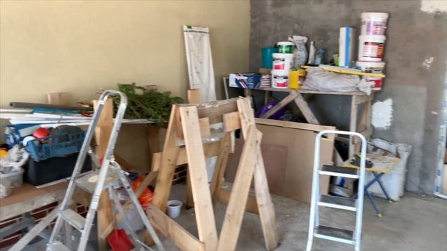 НАЧАЛО РЕМОНТА В ГАРАЖЕ , МНОГО ХЛАМА ПОСЛЕ СТРОИТЕЛЬСТВА КУДА ВСЕ ДЕВАТЬ ? смотреть онлайн
