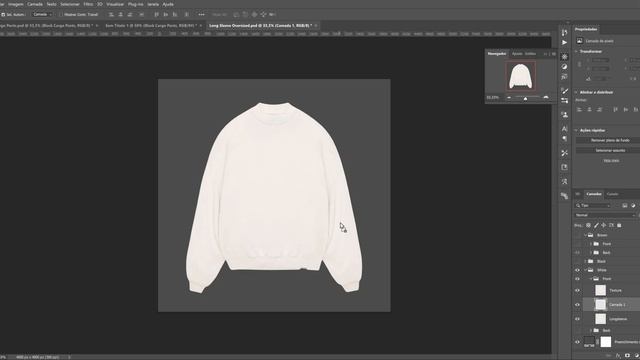 Oversized Crewneck Mockup | Adobe Photoshop 2023 смотреть онлайн