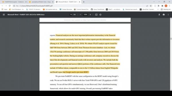 FinBERT Financial Sentiment Analysis  Hugging Face Demo and Explanation #nlp