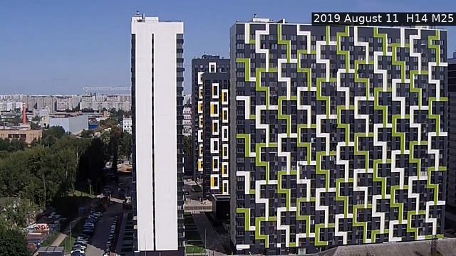 Стройка ЖК Летний сад (2 камера) 11 августа 2019 г смотреть онлайн