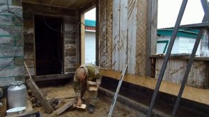 СТРОИМ БОЛЬШОЙ ПРИСТРОЙ К ДОМУ И ТРИ ГАРАЖА - ДЕЛАЕМ СТЕНЫ