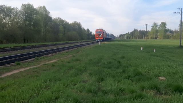 ТЭП70БС-175 с поездом №613Ф Могилёв-Гомель. смотреть онлайн