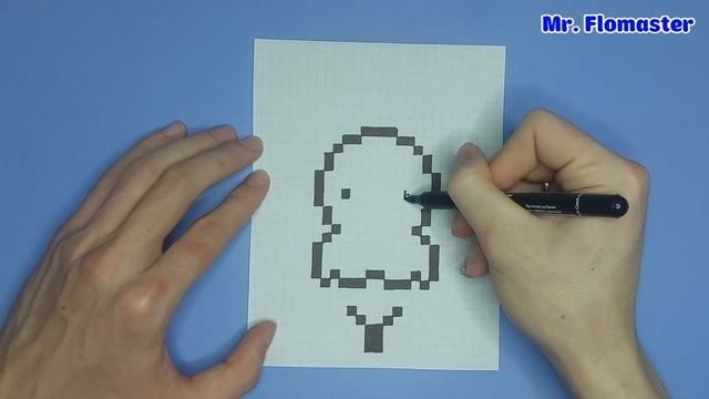 Как Рисовать Попугая #3 ? - Рисунки по клеточкам / How to Draw a Parrot ✊ - Pixel art смотреть онлайн