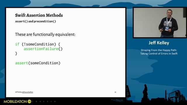 Jeff Kelley - Straying From the Happy Path: Taking Control of Errors in Swift смотреть онлайн