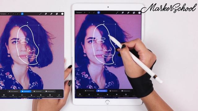 Цифровая иллюстрация в программе Procreate смотреть онлайн