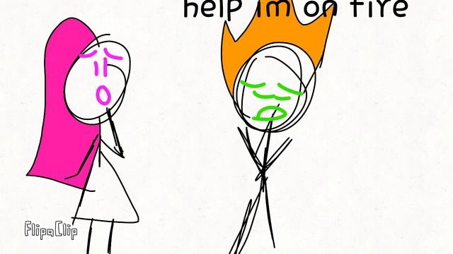 Stupid stick animation "stickman caught on fire, and rejected by a girl" ep2 смотреть онлайн