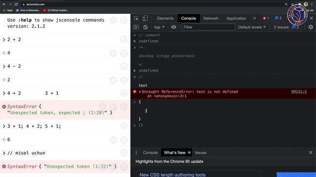 JavaScript Node JS dasturlash tili. 2-dars. Javascript scope, comment, variable смотреть онлайн