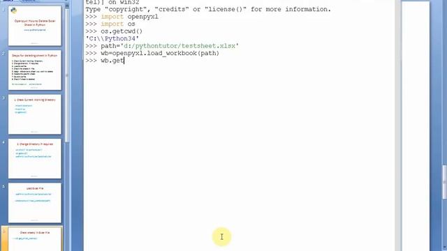 Python - delete a sheet in Excel file - openpyxl - pythontutor.net смотреть онлайн