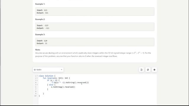 Reverse Integer (LeetCode) смотреть онлайн