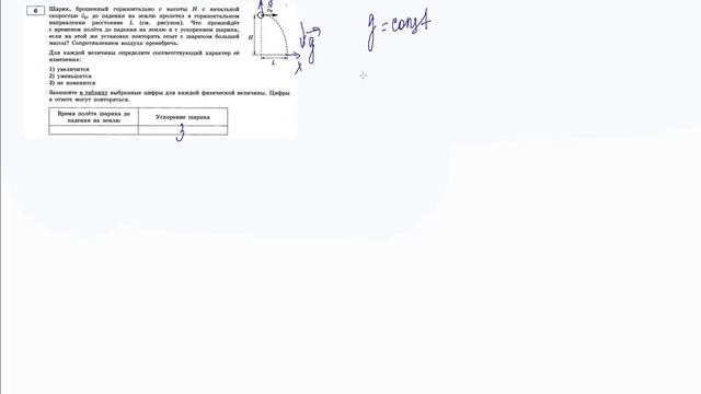 6 задание 6 варианта ЕГЭ 2020 по физике М.Ю. Демидовой (10 вариантов) смотреть онлайн