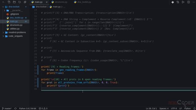 Bioinformatics in Python: DNA Toolkit. Part 7: A search for a real protein from NCBI database смотреть онлайн