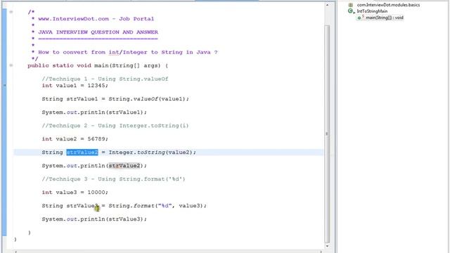 Java Integer to String Conversion Methods смотреть онлайн