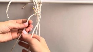 Вводим новую нить (макраме)