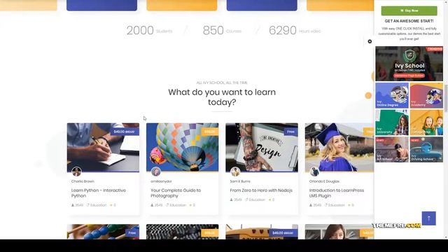 Hiduki Education and School WordPress Theme school wordpress theme training смотреть онлайн