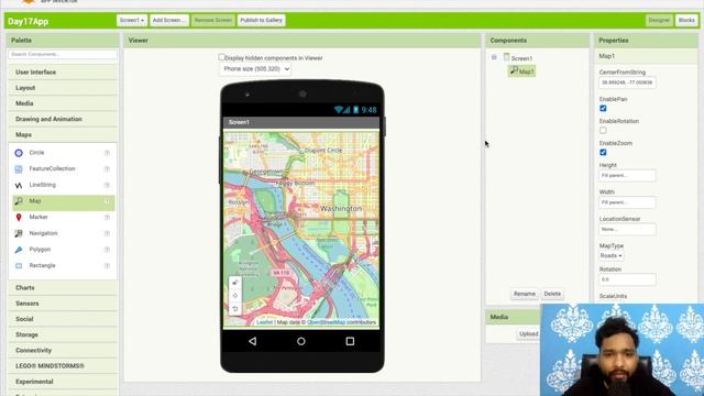 How To Use Map In MIT App Inventor 2 | Day 17/100