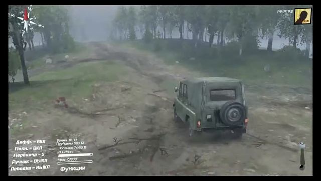 Утопил В Болоте Уаз SpinTires смотреть онлайн