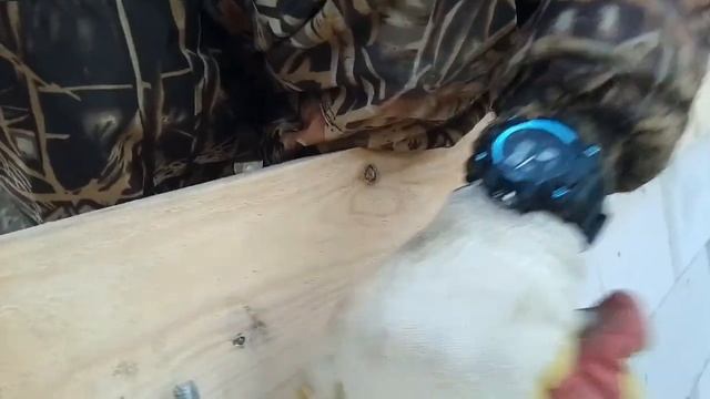 52 день. Начинаем крепить мауэрлат и балки. смотреть онлайн