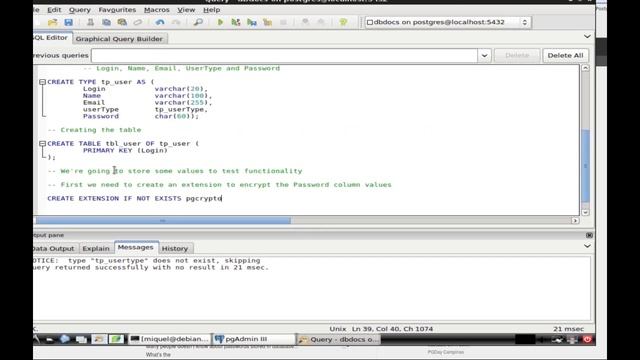 Creating ENUM types with PostgreSQL смотреть онлайн
