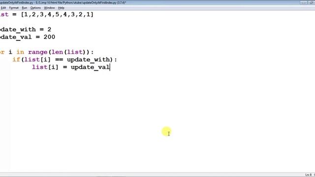 Python - Replace first Occurrence Only In a List смотреть онлайн