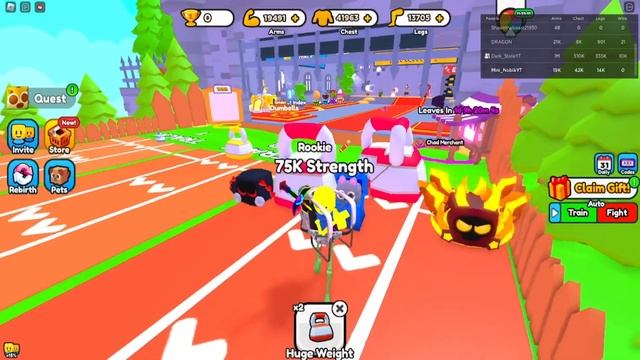 НАКАЧАЛ 3 МИЛЛИОНА СИЛЫ В STRENGTH SIMULATOR смотреть онлайн