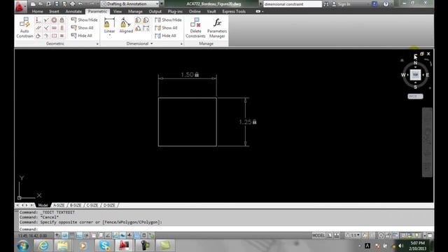 AutoCAD II 22-16 Adding Dimensional Constraints смотреть онлайн