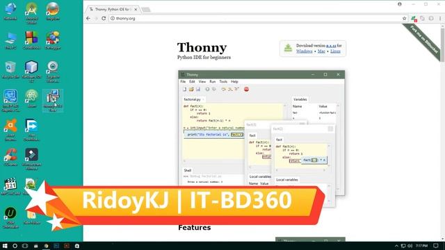 Best Free Python IDE for Beginners [Thonny] || Windows смотреть онлайн