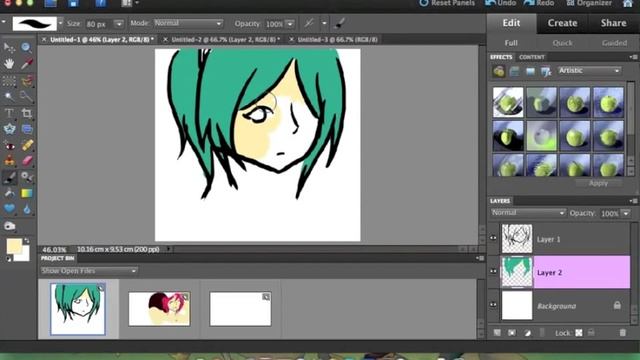 How to color/draw on Photoshop elements смотреть онлайн