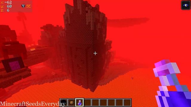 Minecraft Java 1.16.5 Seed: Bastion remnant and fortress stand next to each other at nether spawn смотреть онлайн