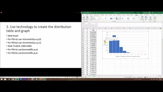 Calculating with a Binomial Probability Distribution using Excel смотреть онлайн