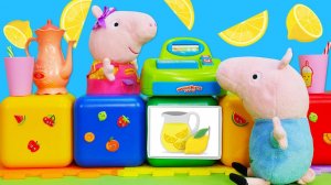 Свинка Пеппа (Peppa Pig) готовит лимонад. Игрушки Свинка Пеппа на русском языке. Мультики для детей