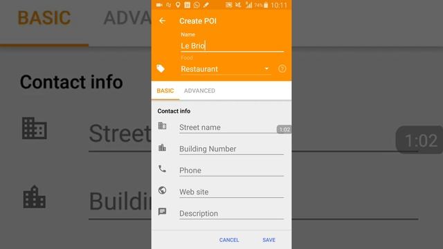Open street map v2 6 5 on Android 5 adding a new POI ch4 2017 06 09 10 10 30 смотреть онлайн