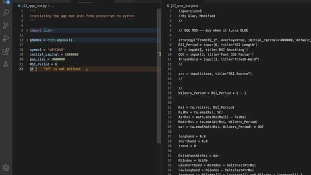 Tradingview's Pinescript to Python Trading Bot 2023 смотреть онлайн