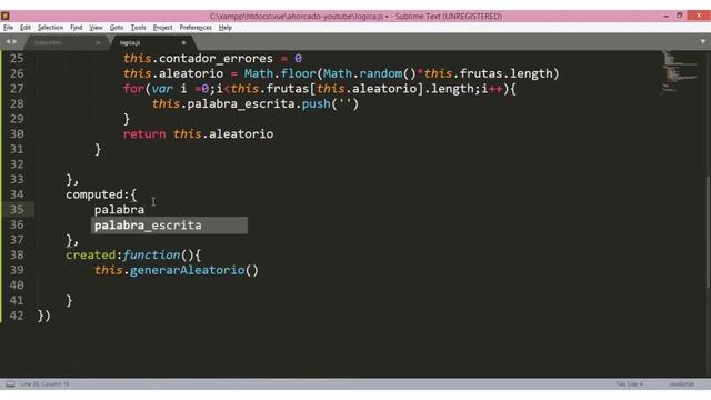 Juego del ahorcado en Vue.js смотреть онлайн