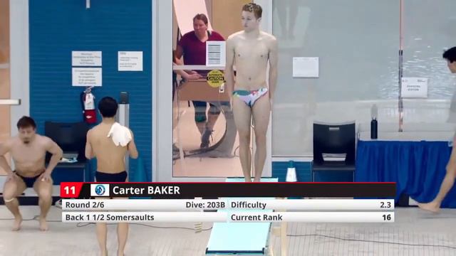 2023 Canada Nationals Mens 1 Meter Diving: Rounds 1-3