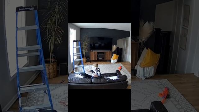 Kids Shoot Mom with Nerf and Mom Drops Paint on Couch?? смотреть онлайн