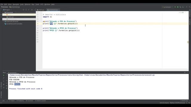 [Sistemas Operacionais - Python] - Obtendo PID e PPID смотреть онлайн