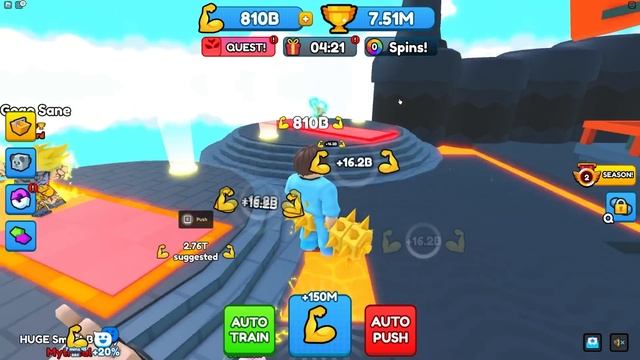 Roblox PUSH SIMULATOR! смотреть онлайн