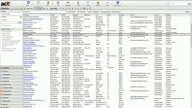 Exporting Act! Contacts to Excel смотреть онлайн