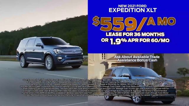 New 2021 Ford Expedition Offer | 1.9% for 60m | Trade Assist Bonus Cash | Ford Dealer in Dallas, TX смотреть онлайн