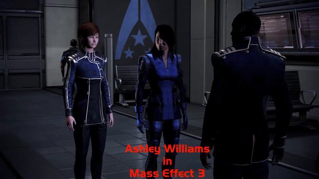 Mass Effect 3 Ashley looks right with Mod! смотреть онлайн