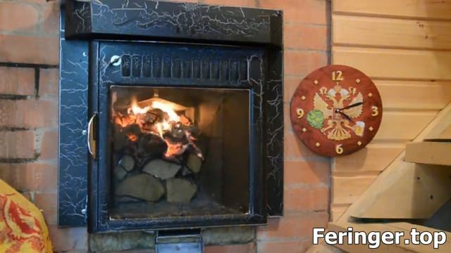 Стекло в банных печах Ферингер остаётся чистым - система "Чистое стекло" смотреть онлайн