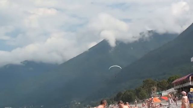 Абхазия Гагры Отдых Пляж Море Горы Параплан Цены Красотища смотреть онлайн